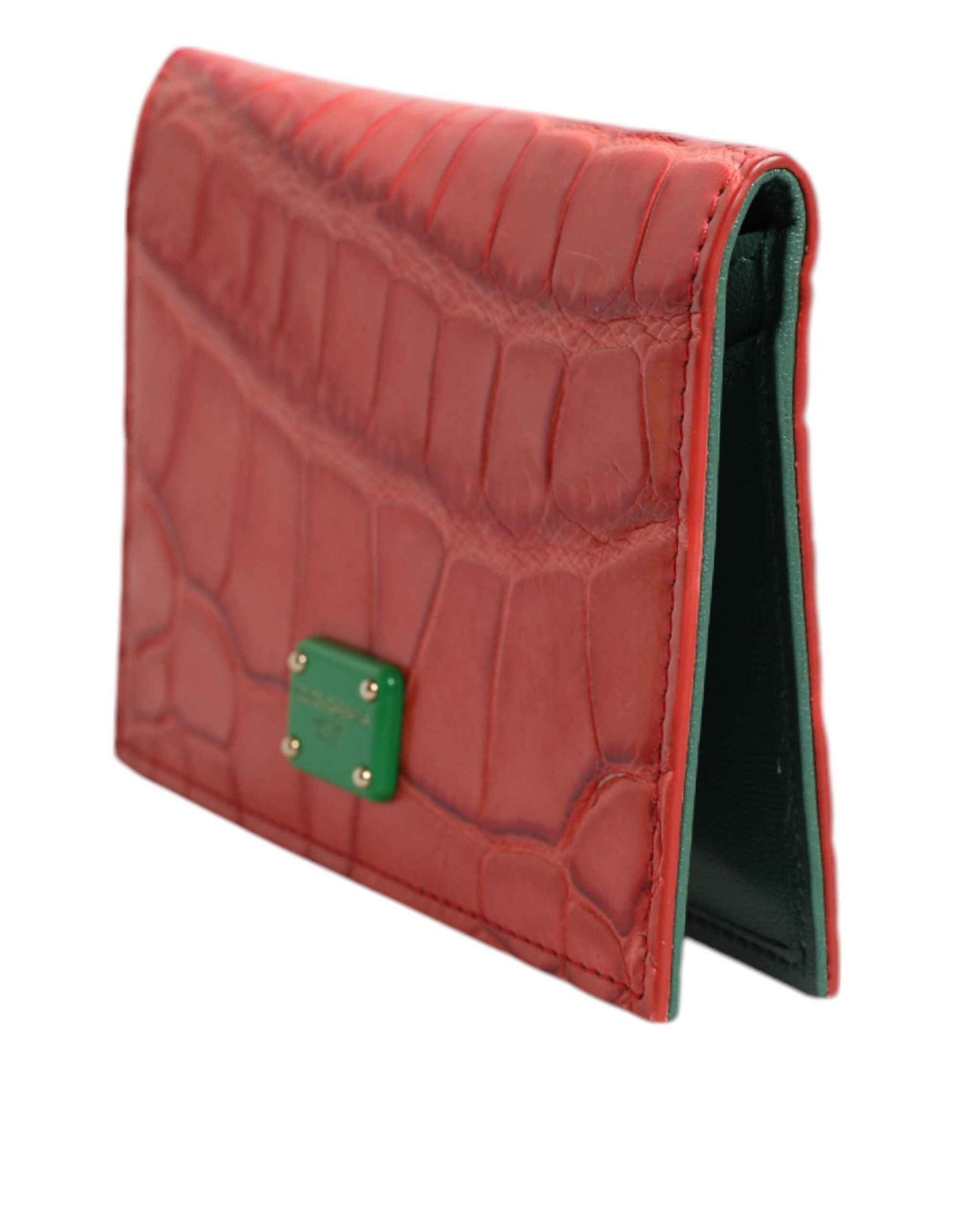 Dolce & Gabbana Kaartportemonnee Alligatorenleer - Rood by Dolce & Gabbana