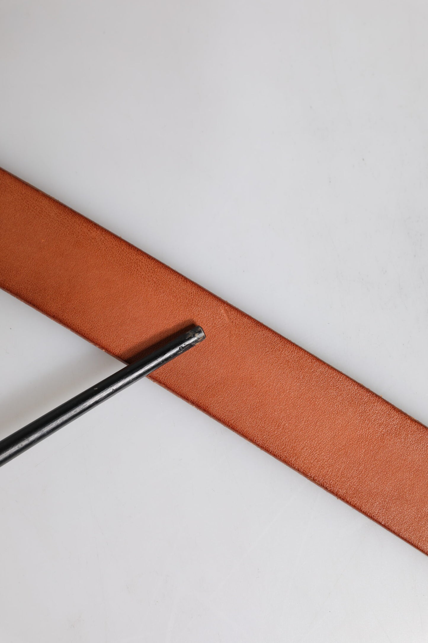 Ceinture Dolce & Gabbana en cuir marron avec boucle baroque en métal doré