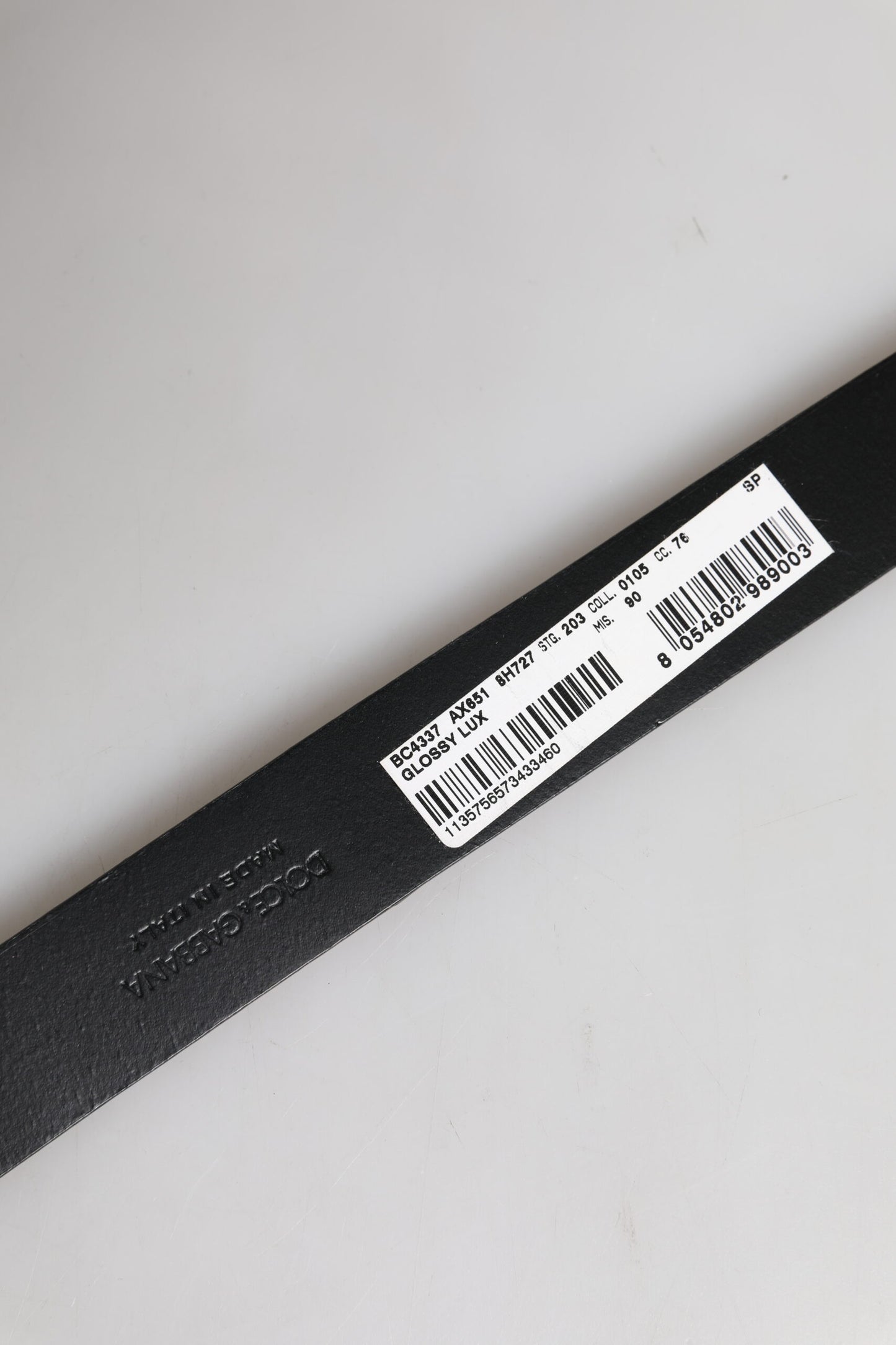 Ceinture classique en cuir marron Dolce & Gabbana avec boucle en métal et logo