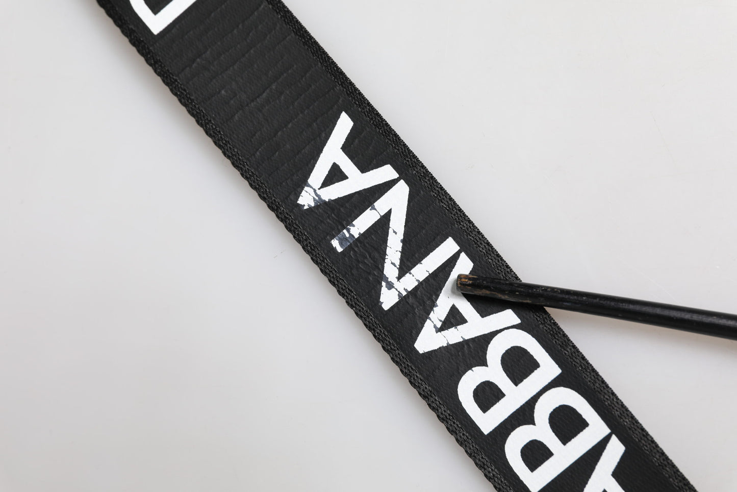 Ceinture classique en cuir noir Dolce & Gabbana avec boucle en métal et logo