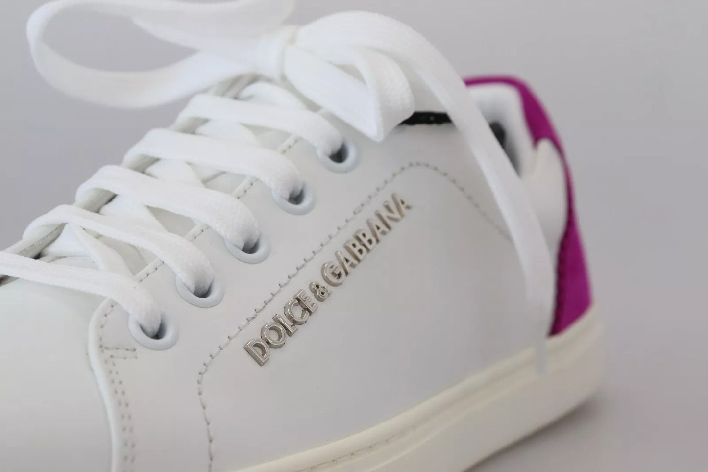Dolce & Gabbana White Classic Sneakers Women Leather Shoes by Dolce & Gabbana