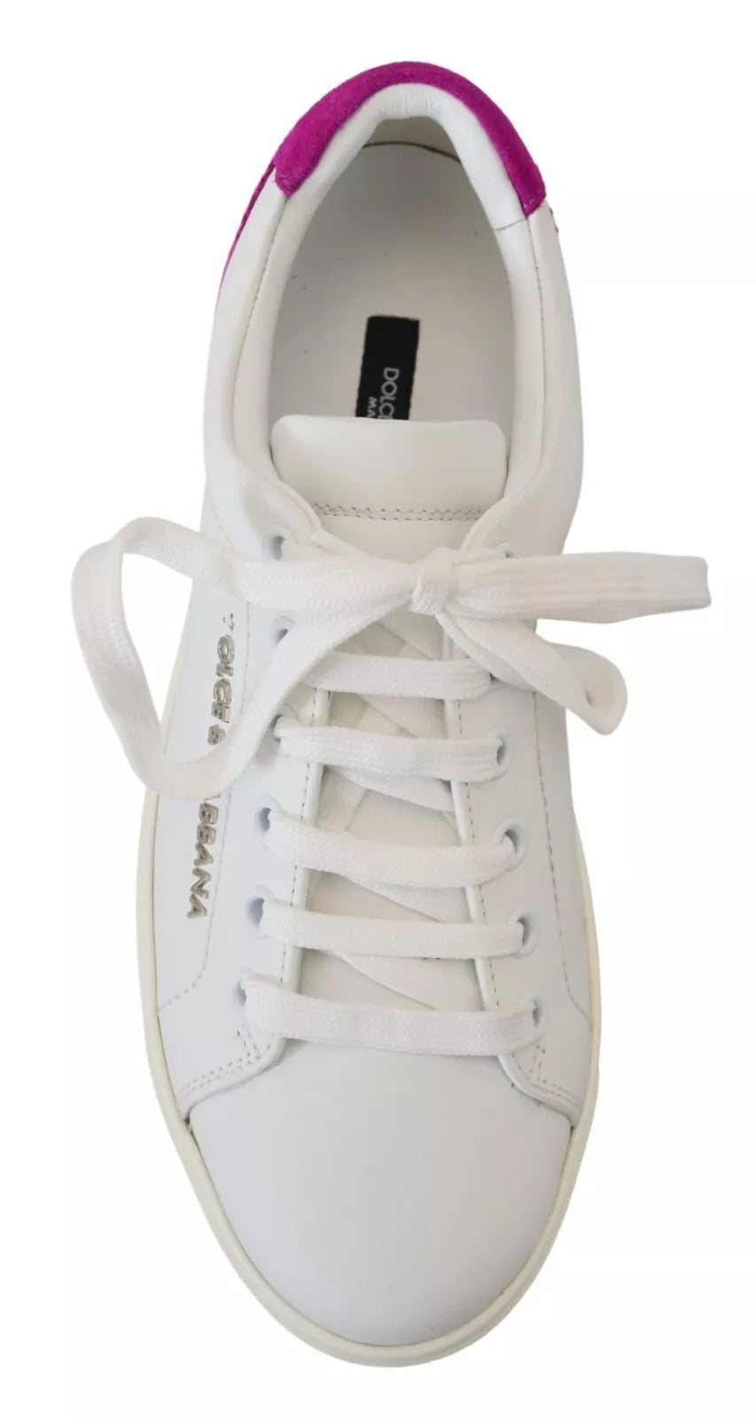 Dolce & Gabbana White Classic Sneakers Women Leather Shoes by Dolce & Gabbana