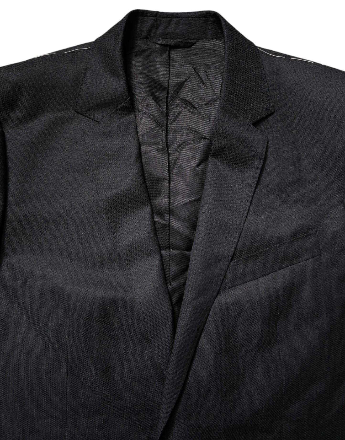 Manteau noir à simple boutonnage pour homme Dolce & Gabbana, blazer MARTINI