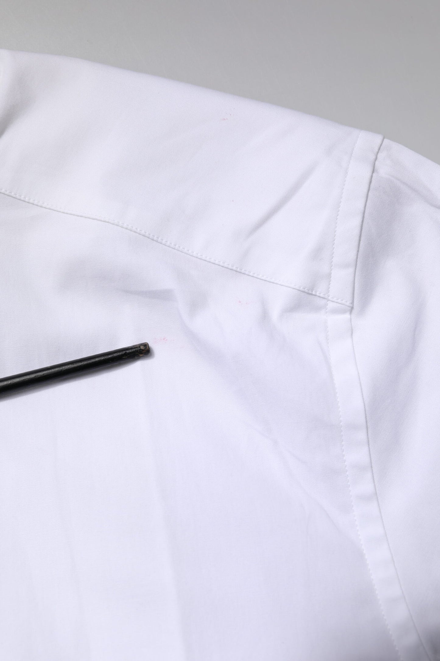 Dolce & Gabbana White Cotton Stretch GOLD Dress Formal Shirt by Dolce & Gabbana