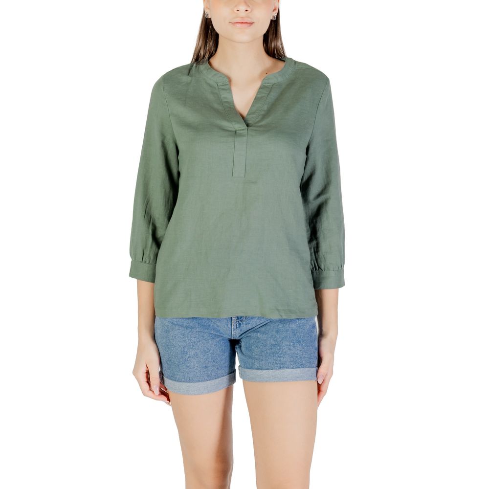 Chemise en lin vert Street One