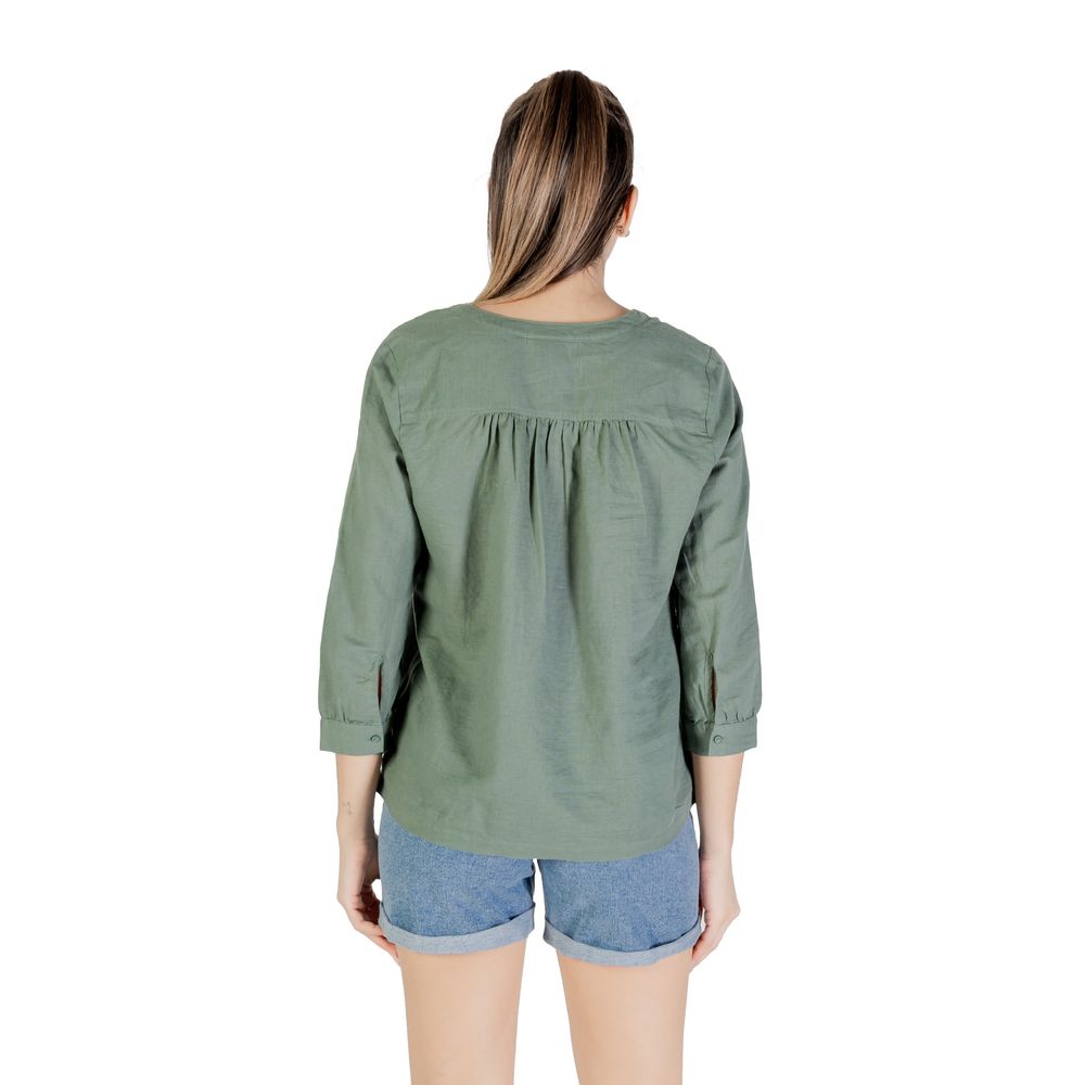 Chemise en lin vert Street One