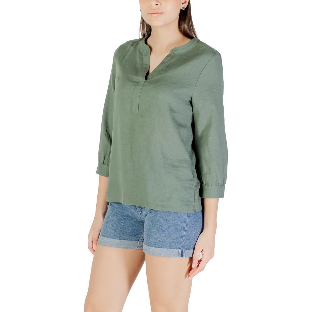 Chemise en lin vert Street One