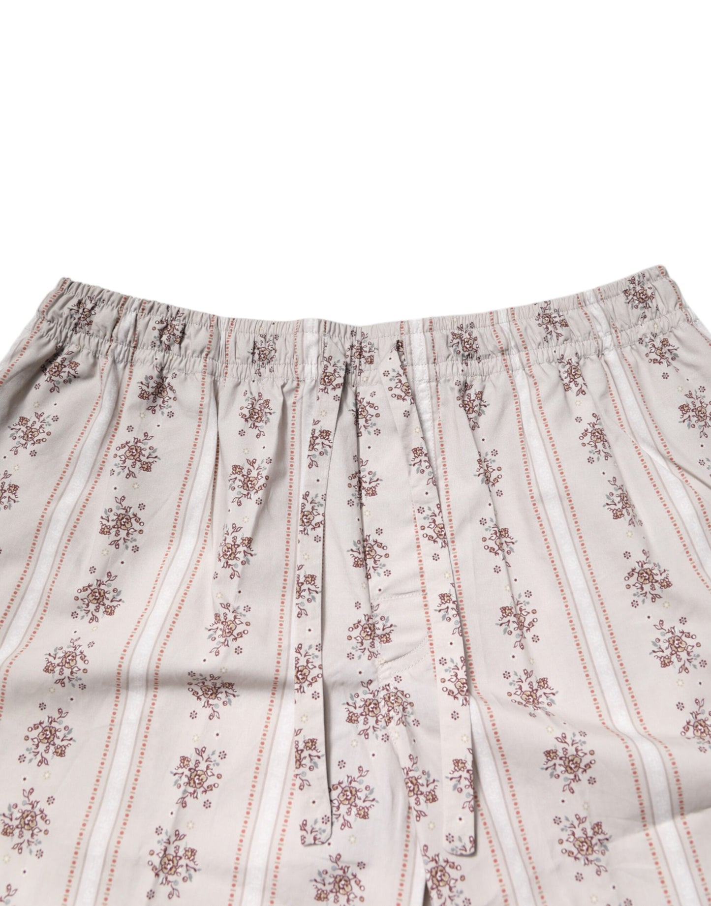 Ensemble pyjama homme Dolce & Gabbana en coton beige à imprimé floral