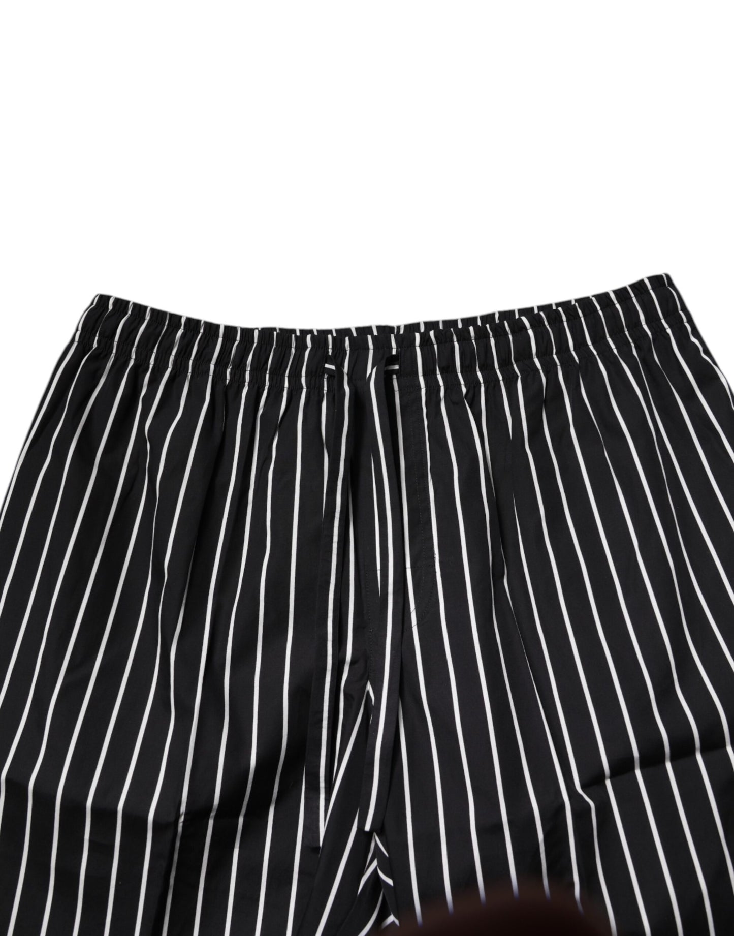 Ensemble pyjama en coton à rayures noires et blanches pour homme Dolce & Gabbana