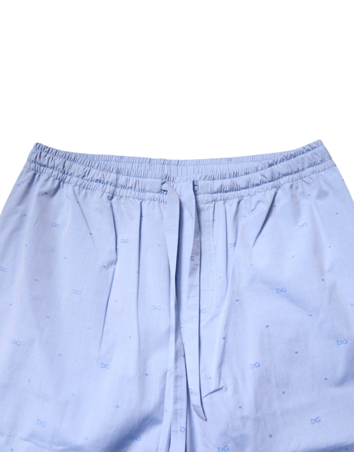 Ensemble pyjama en coton bleu clair avec logo DG pour homme Dolce & Gabbana