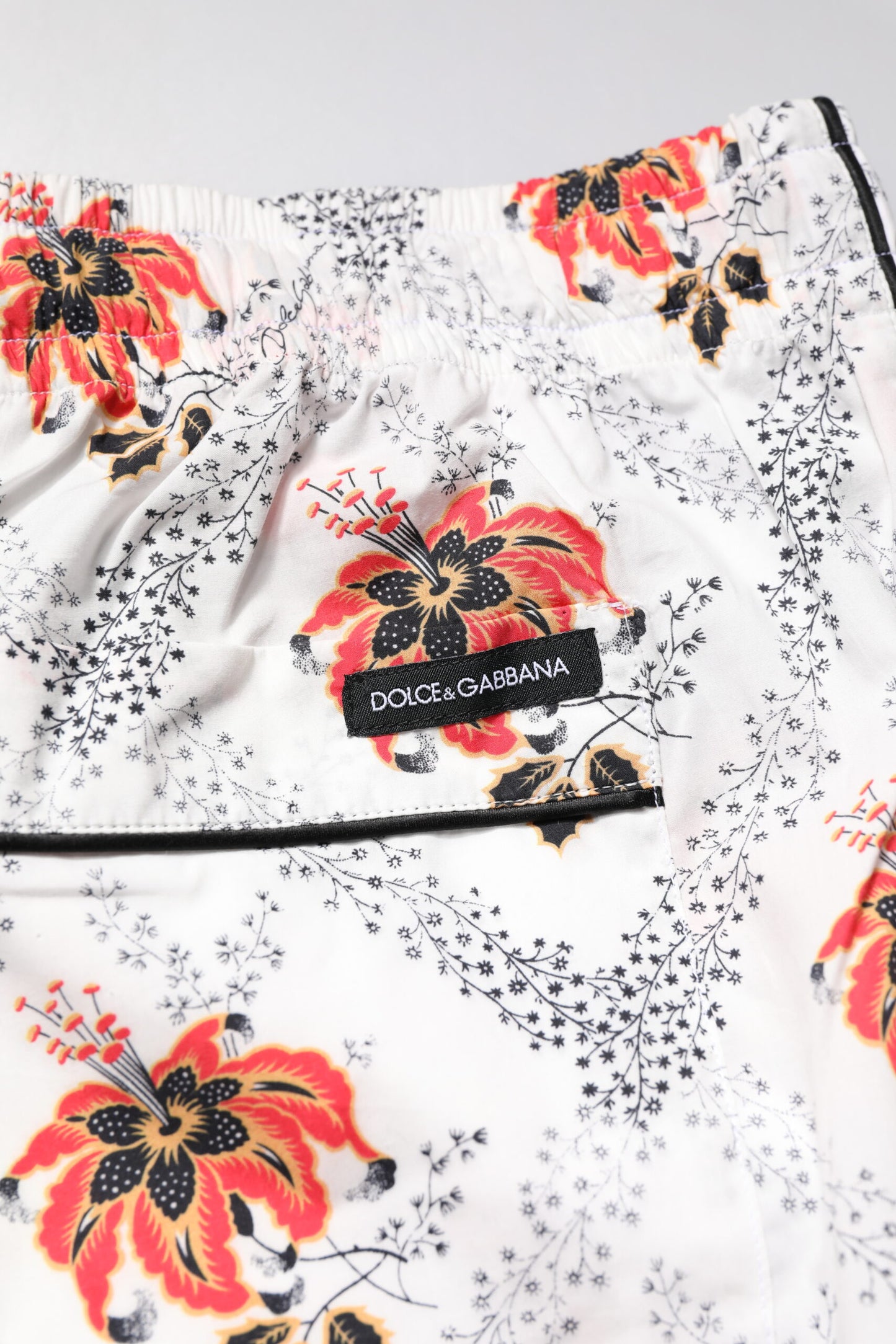 Ensemble pyjama en coton à imprimé floral multicolore Dolce & Gabbana