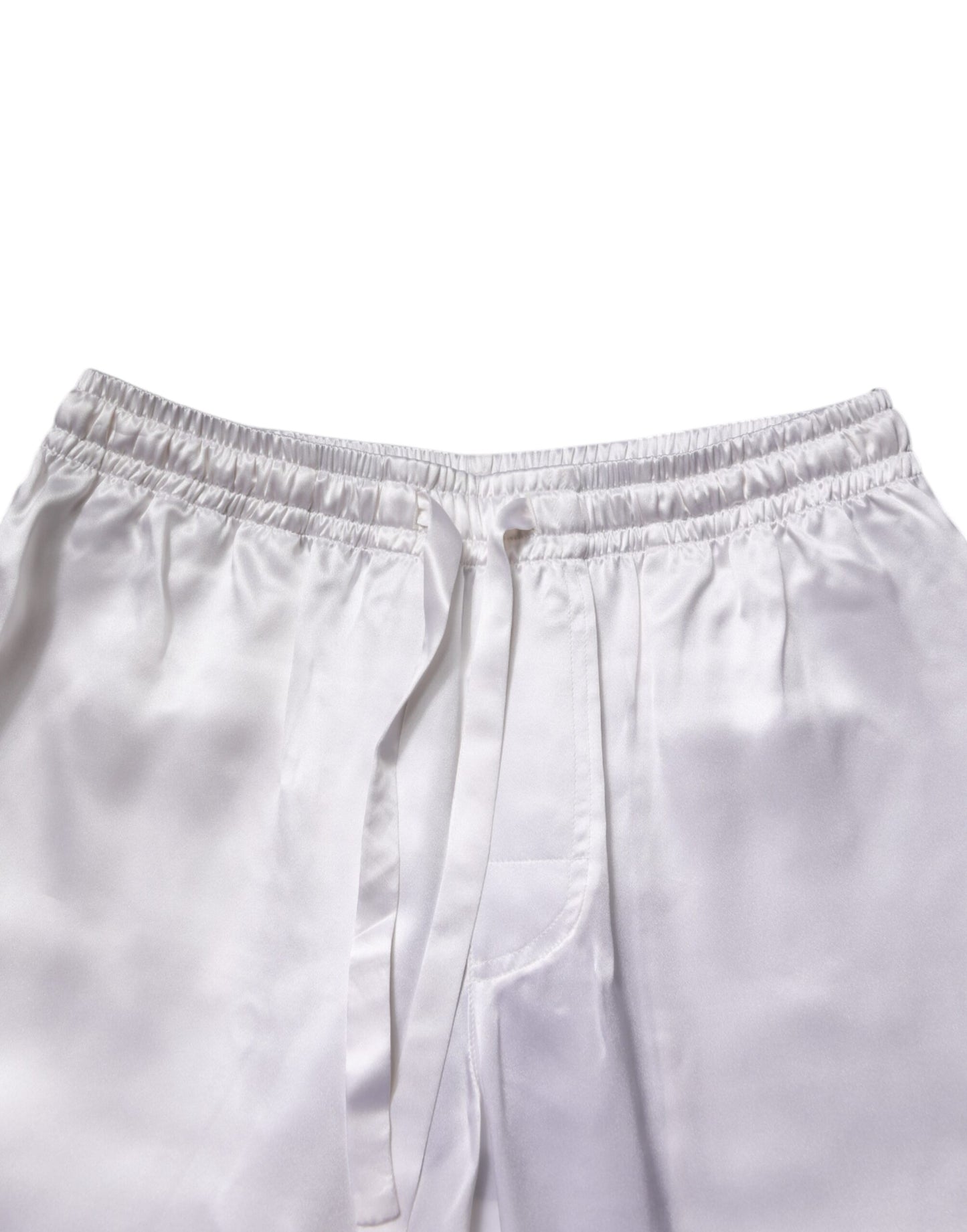 Ensemble pyjama homme en satin de soie blanc Dolce & Gabbana