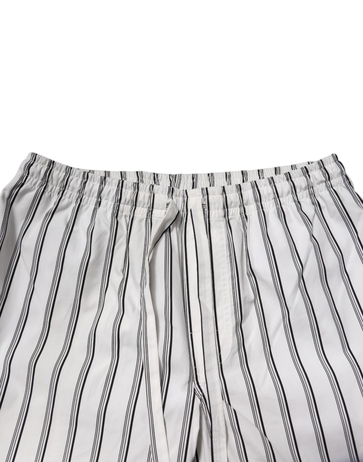 Ensemble pyjama en coton à rayures blanches et noires pour homme Dolce & Gabbana