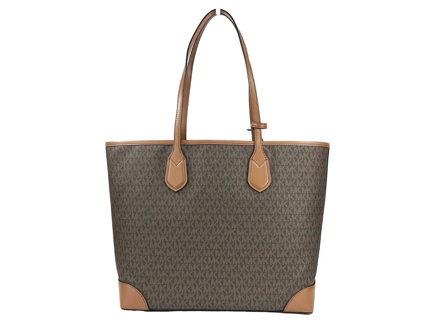 Sac fourre-tout de voyage Michael Kors Eva à grandes rayures et pochette marron
