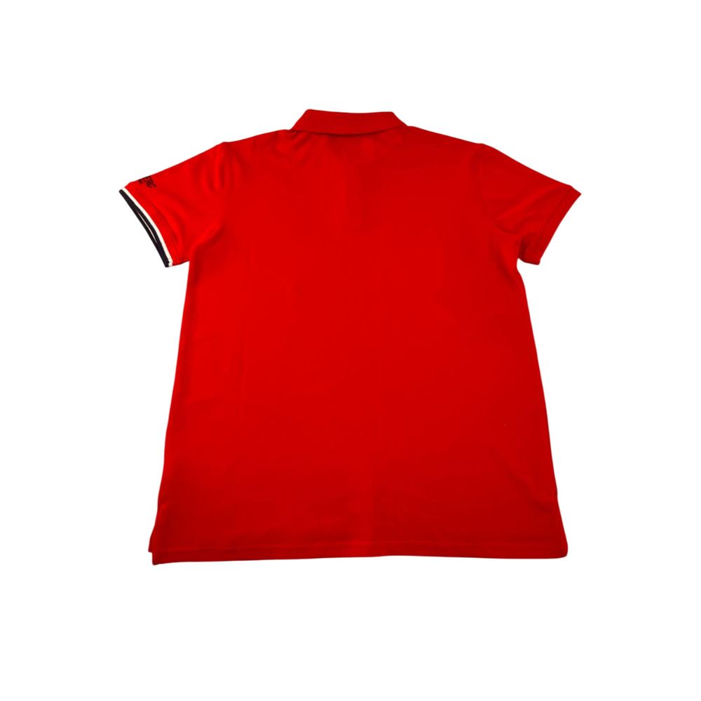 Polo homme en coton rouge iceberg