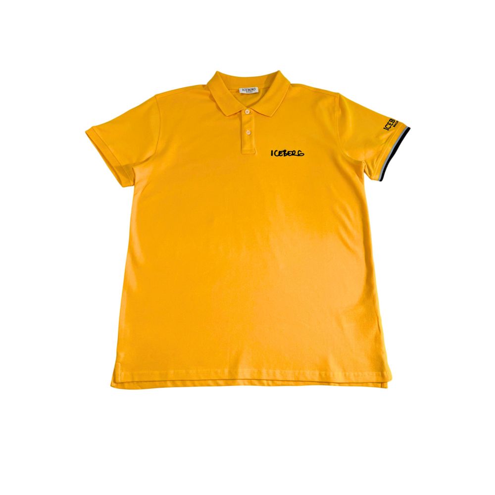 Polo homme en coton jaune iceberg