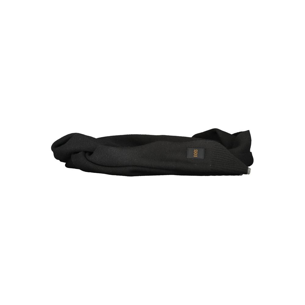 Écharpe en laine noire Hugo Boss pour homme