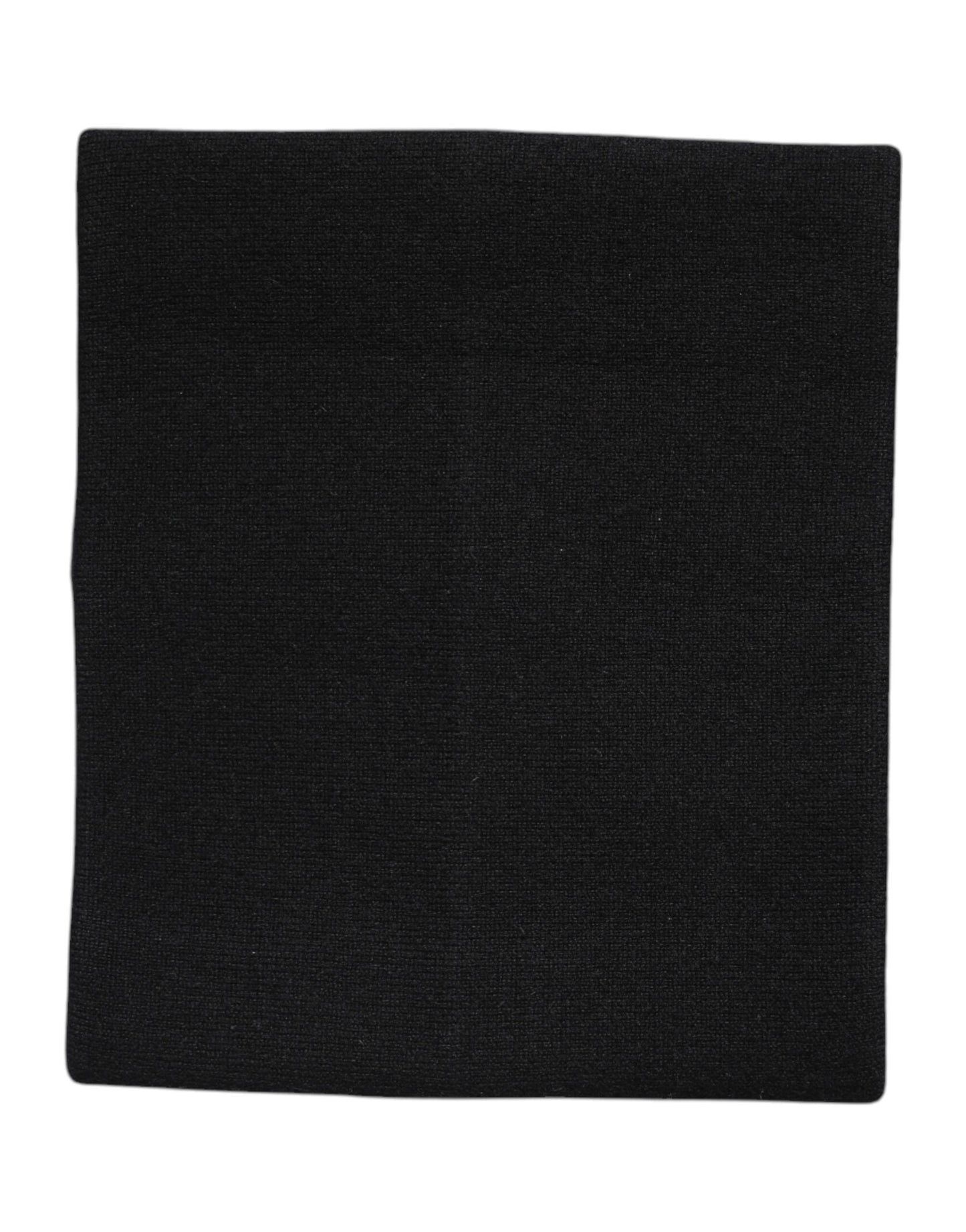Dolce & Gabbana Black Cashmere Knitted Neck Warmer Foulard Scarf by Dolce & Gabbana