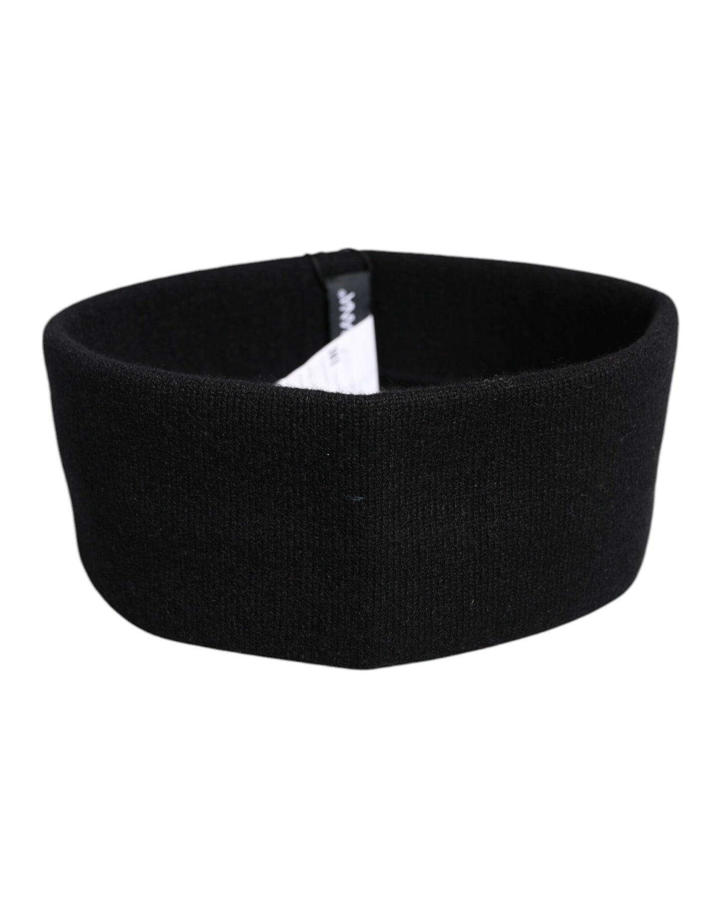 Bonnet bandeau en cachemire noir Dolce & Gabbana pour femme