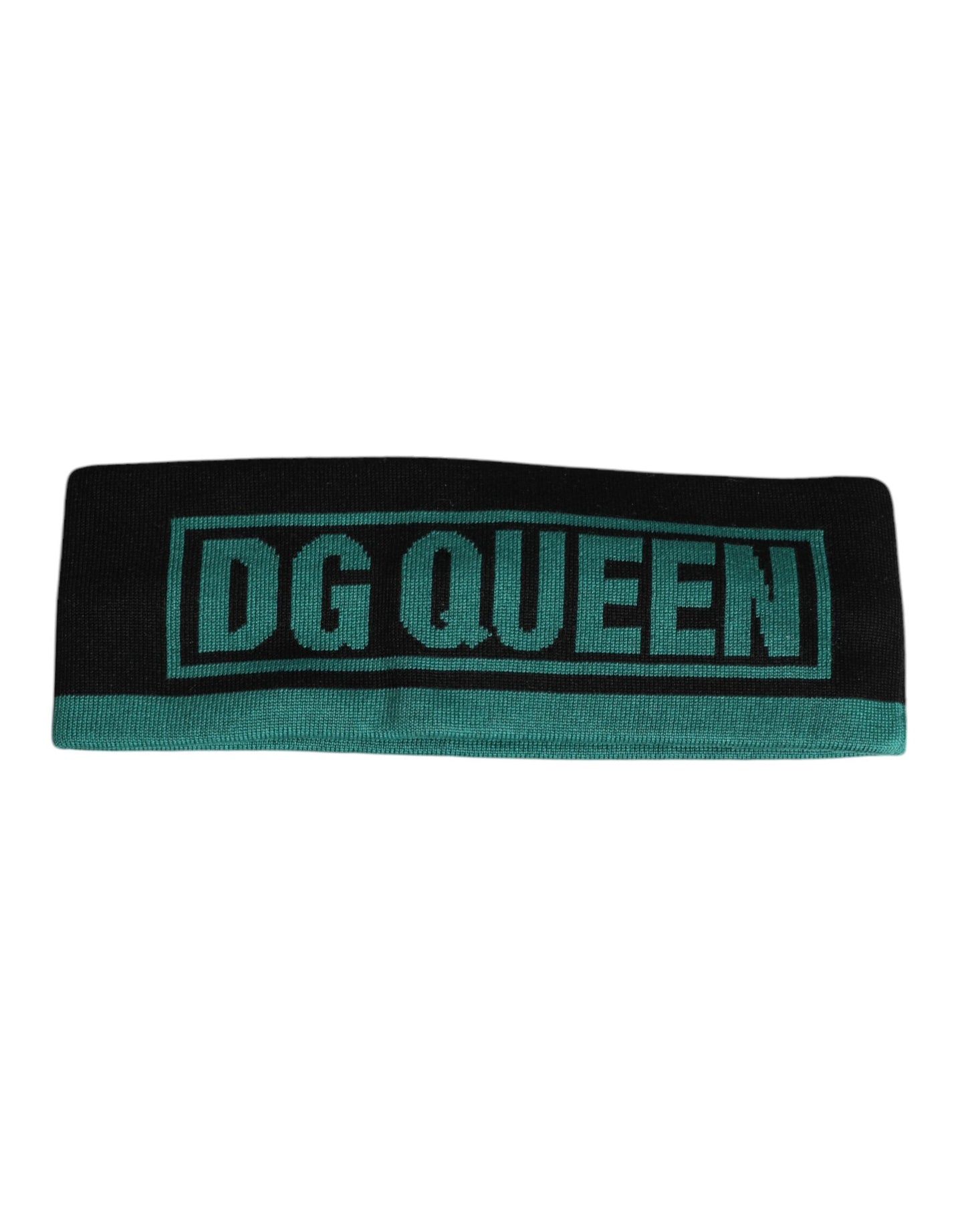 Chapeau bandeau en tricot de soie noire Dolce & Gabbana DG Queen