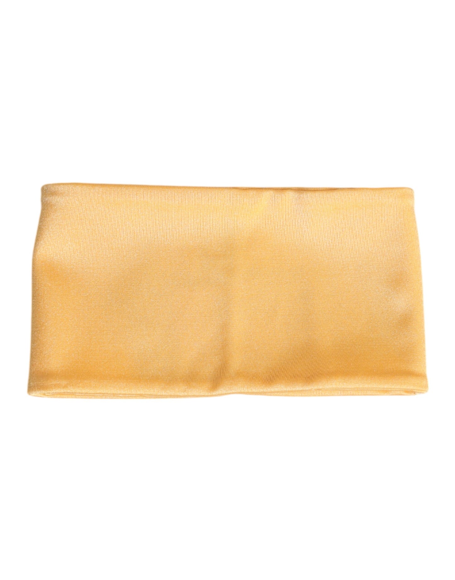 Dolce & Gabbana Yellow Nylon Stretch Women Neck Warmer Scarf by Dolce & Gabbana