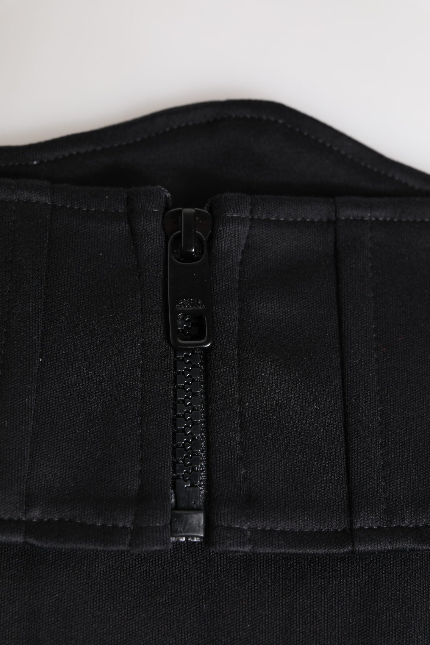 Ceinture de smoking en coton noir Dolce & Gabbana