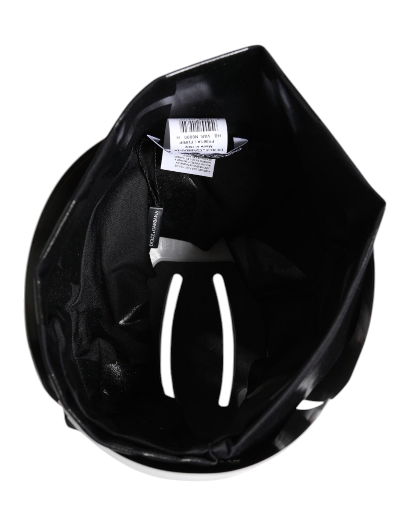 Casquette Dolce & Gabbana en nylon extensible noir avec logo DG