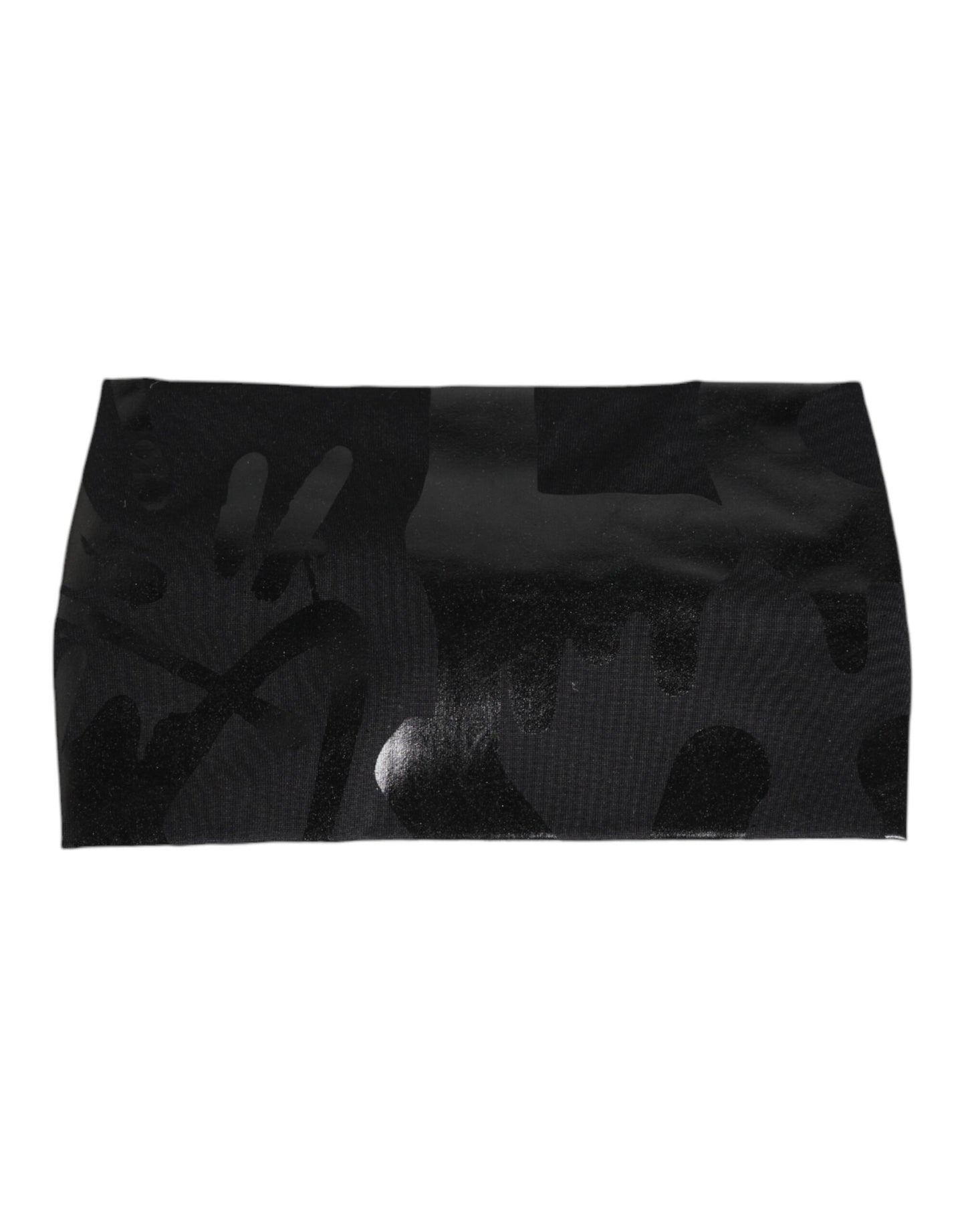 Casquette Dolce & Gabbana en nylon extensible noir avec logo DG