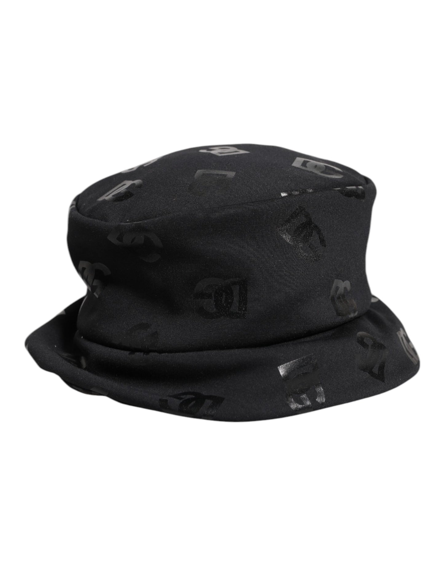 Bob Dolce & Gabbana en polyester jacquard noir avec monogramme DG