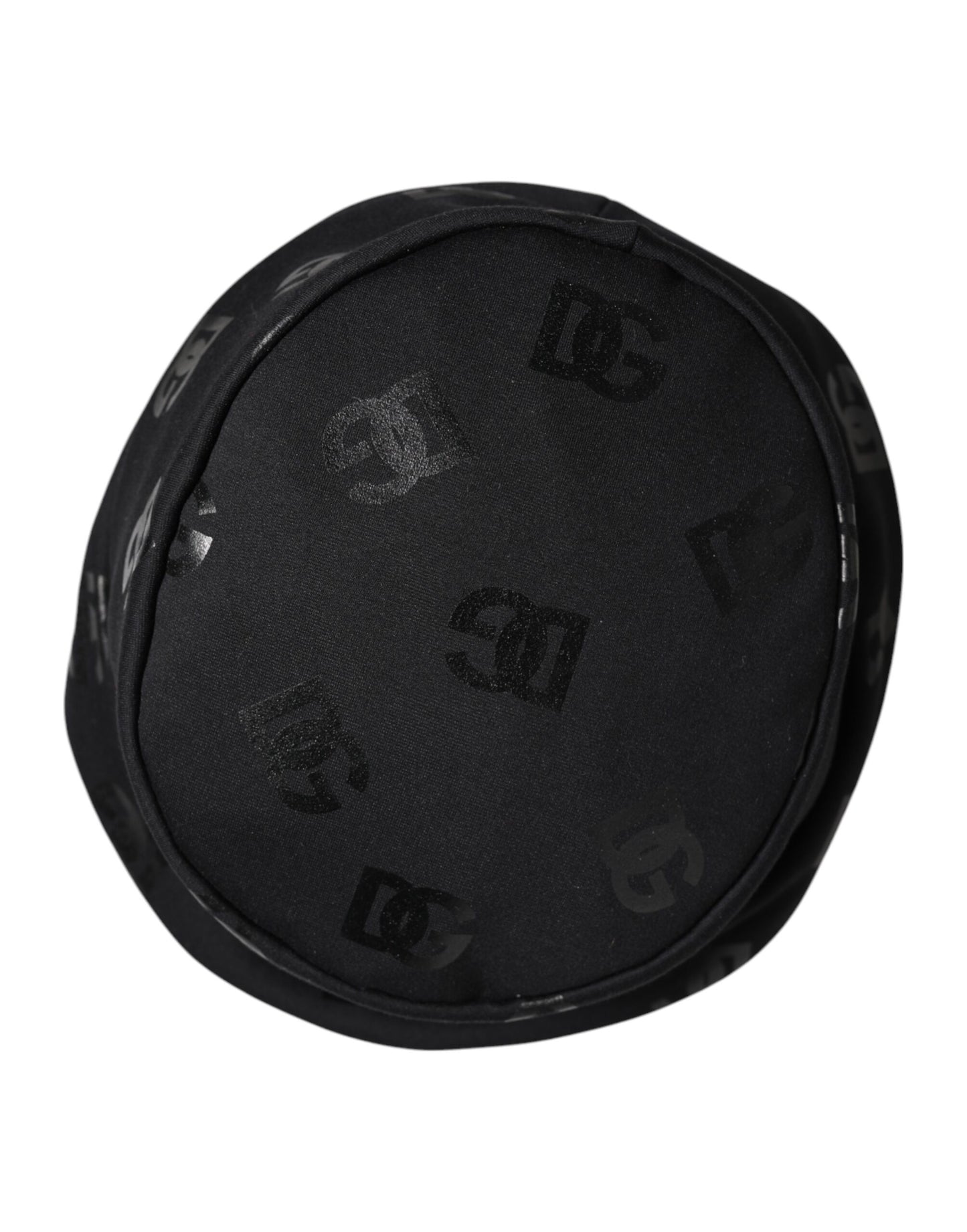 Bob Dolce & Gabbana en polyester jacquard noir avec monogramme DG