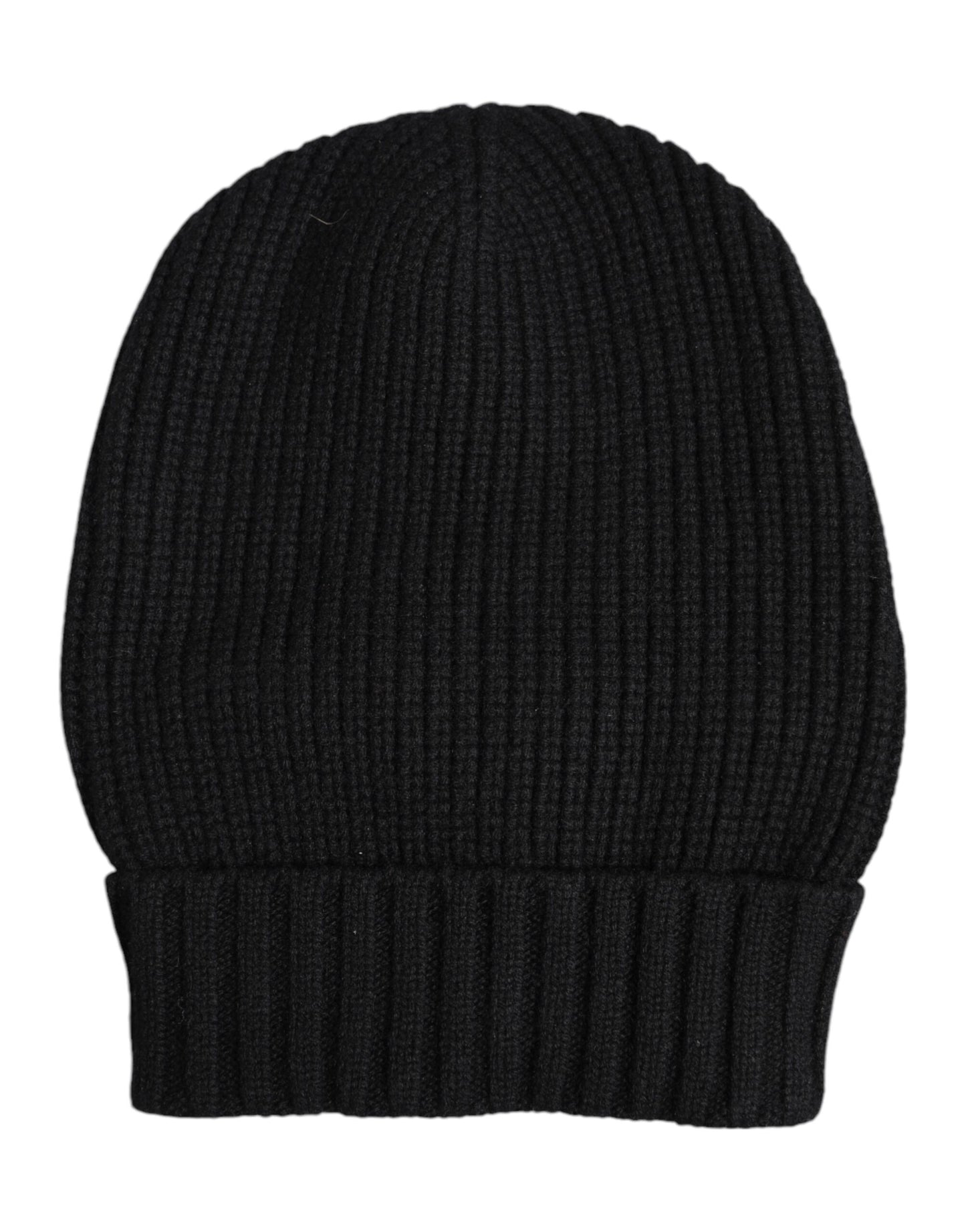 Bonnet d'hiver tricoté en cachemire noir Dolce & Gabbana
