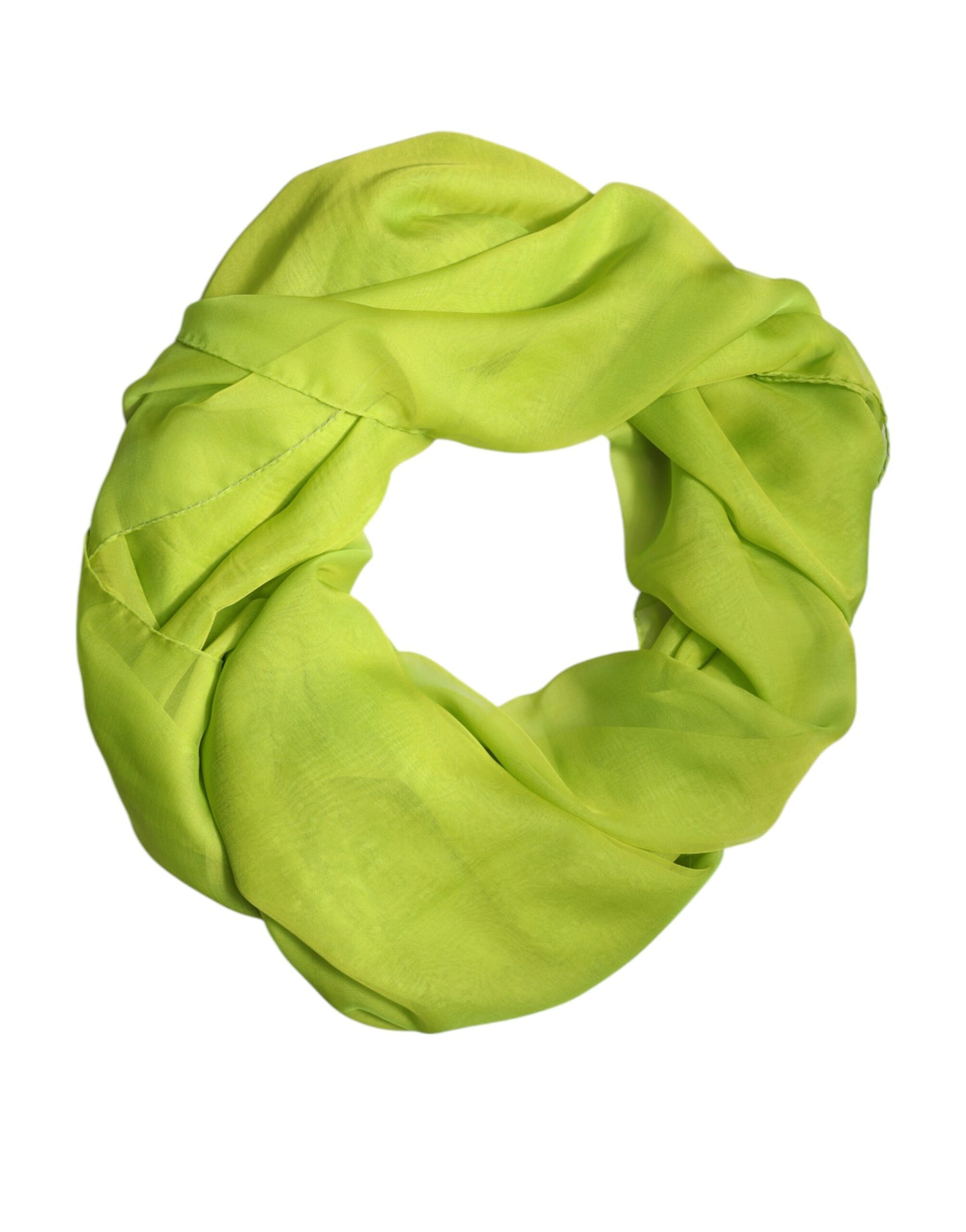 Dolce & Gabbana Green Silk Rectangle Wrap Shawl Neck Warmer Scarf by Dolce & Gabbana