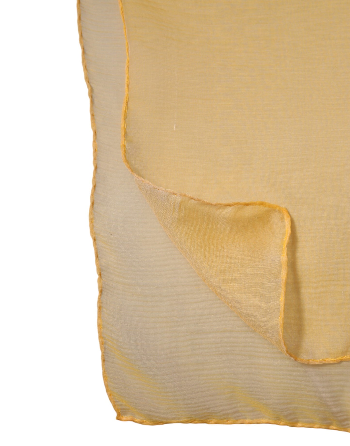 Dolce & Gabbana Yellow Silk Rectangle Wrap Shawl Scarf by Dolce & Gabbana