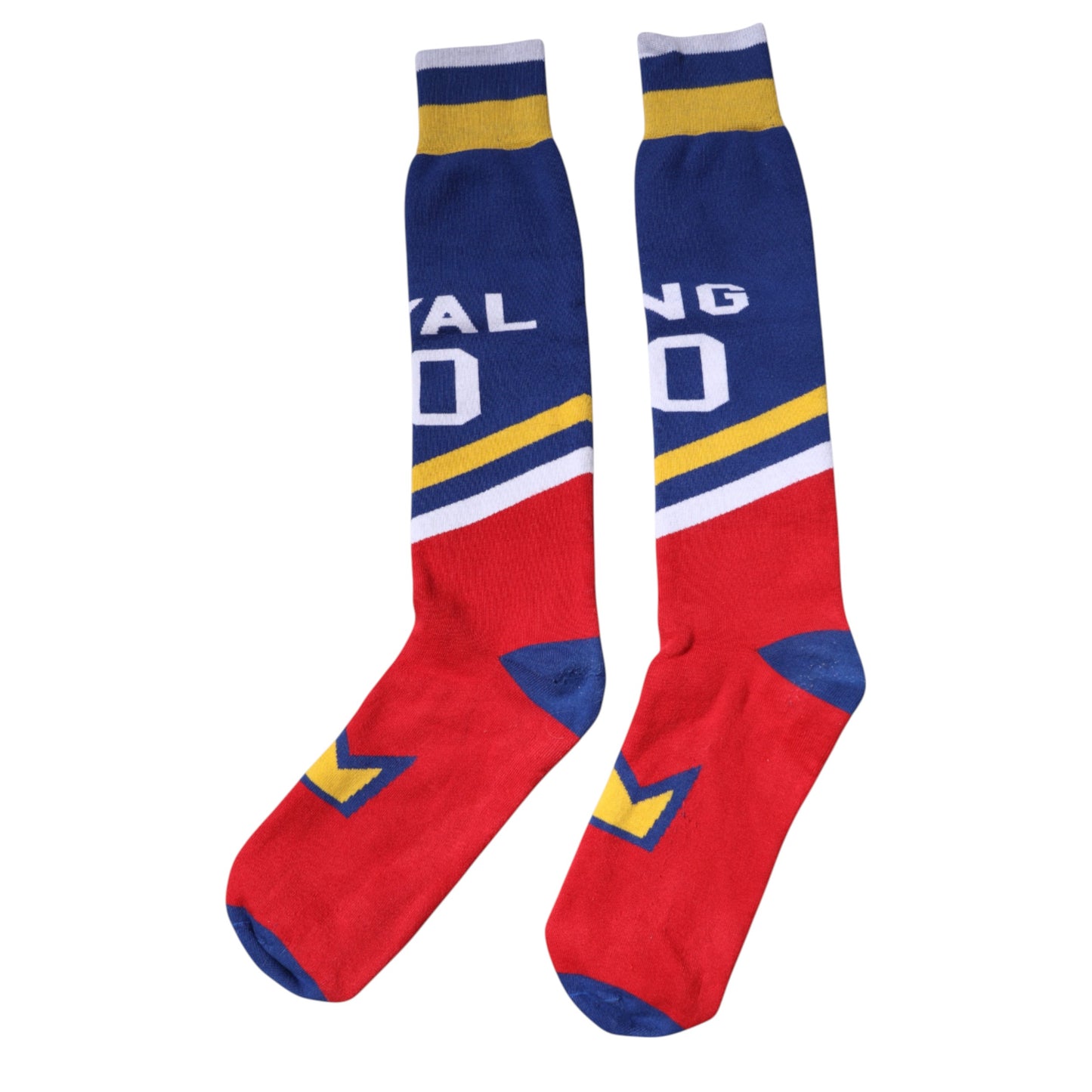 Chaussettes mi-mollet en coton imprimé multicolore Dolce & Gabbana