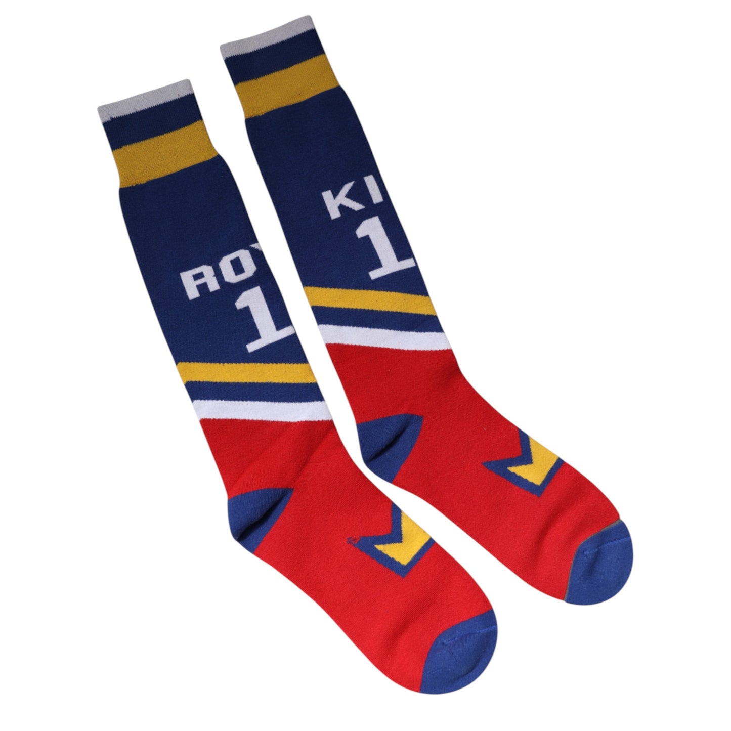 Chaussettes montantes en coton stretch multicolore Dolce & Gabbana