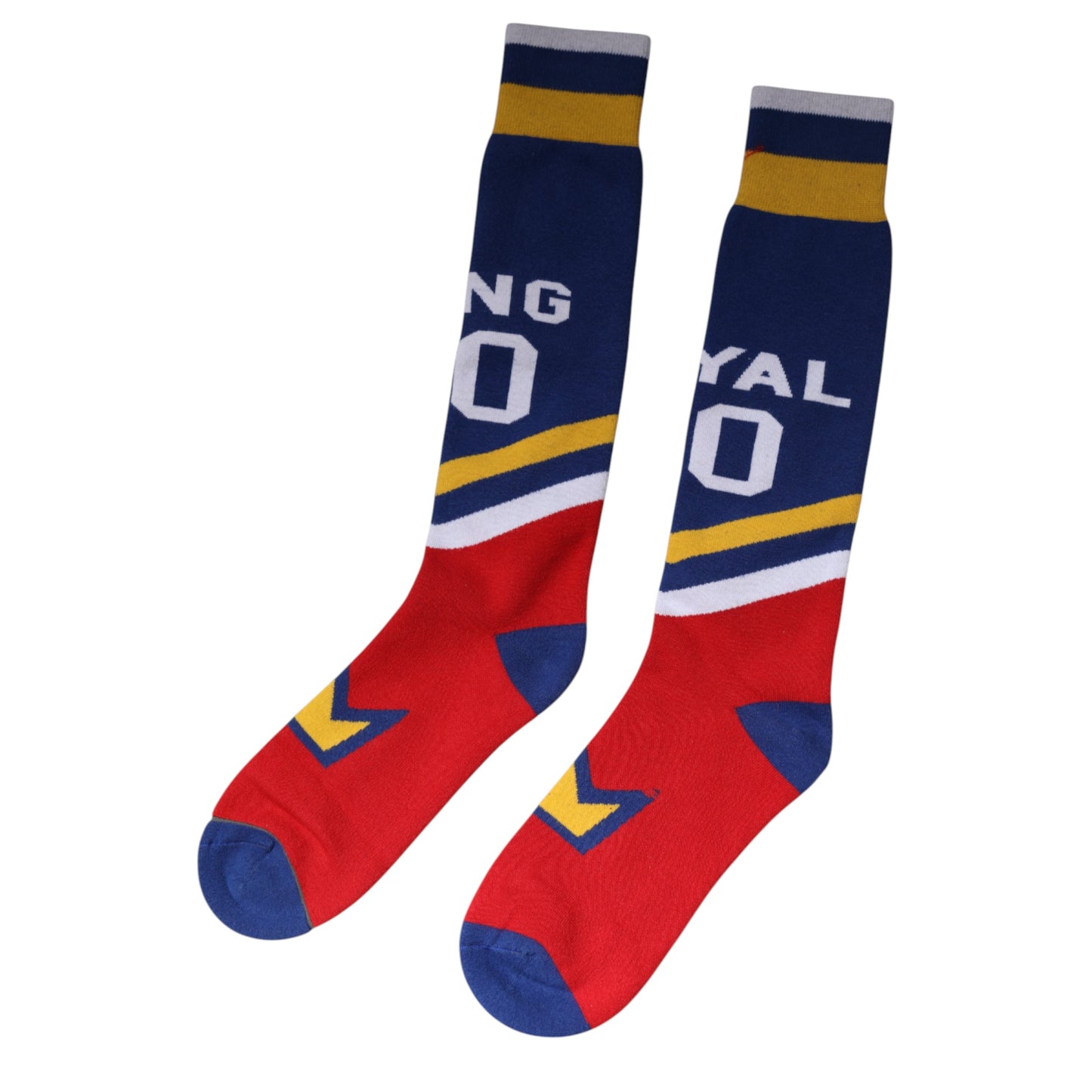 Chaussettes montantes en coton stretch multicolore Dolce & Gabbana