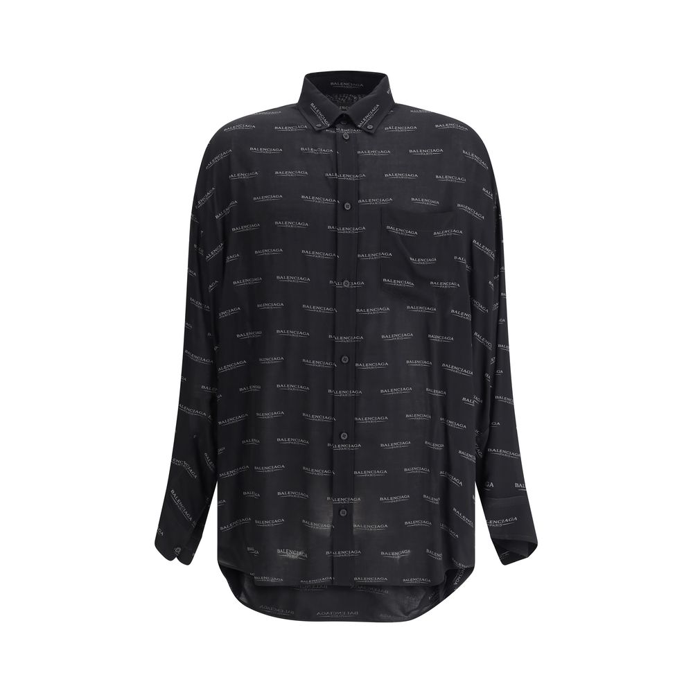 Chemise à logo Balenciaga