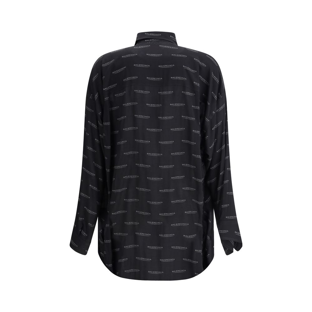 Chemise à logo Balenciaga