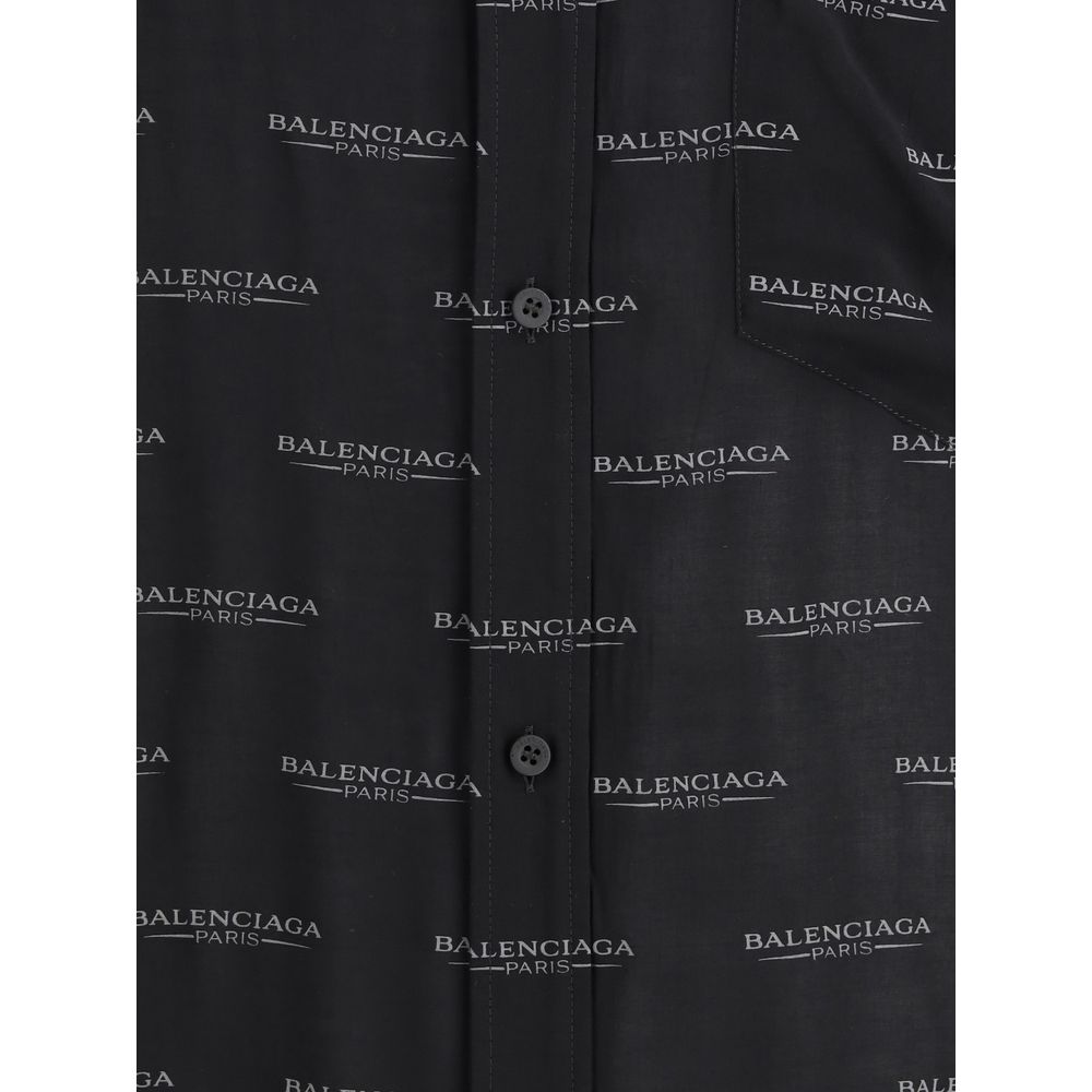 Chemise à logo Balenciaga