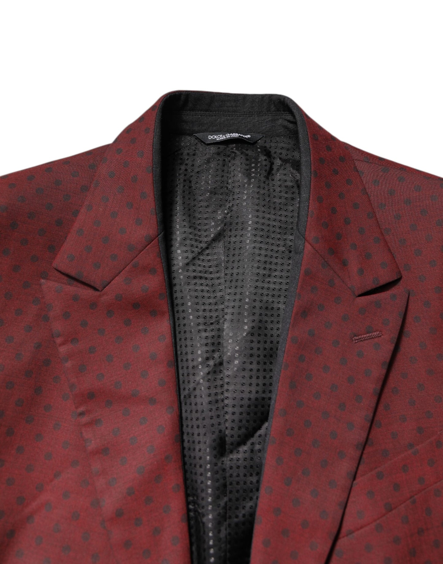 Dolce & Gabbana Veste blazer slim en laine marron pour homme