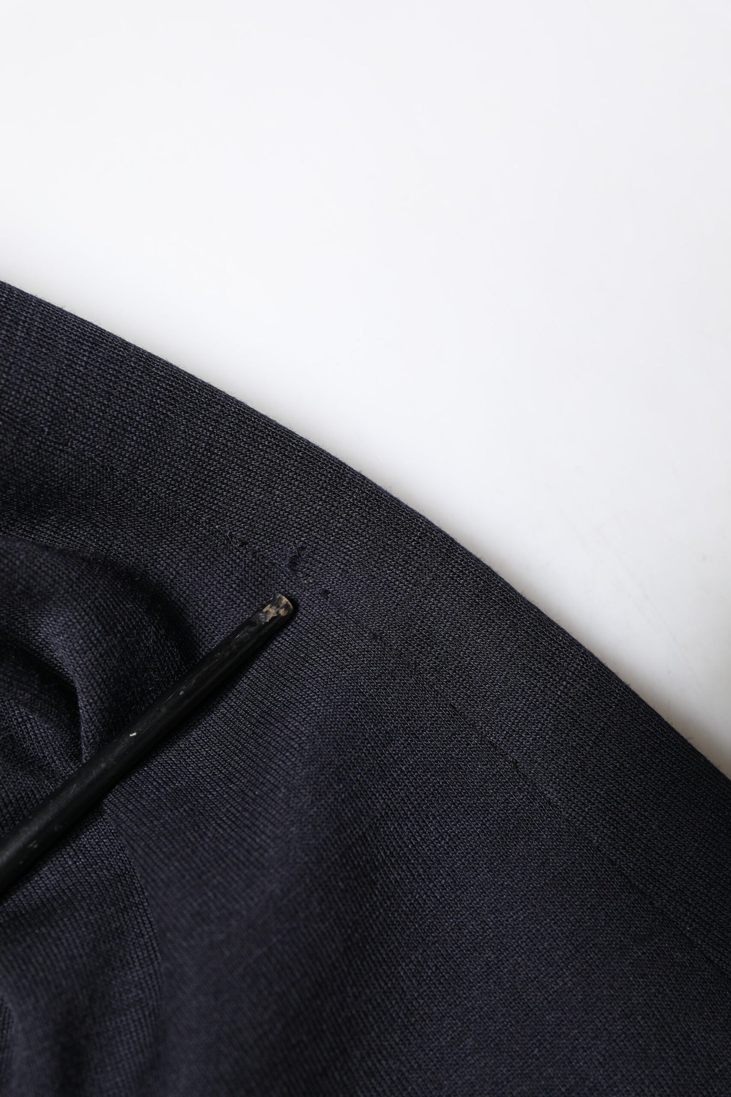 Blazer de costume à simple boutonnage en laine noire Dolce & Gabbana