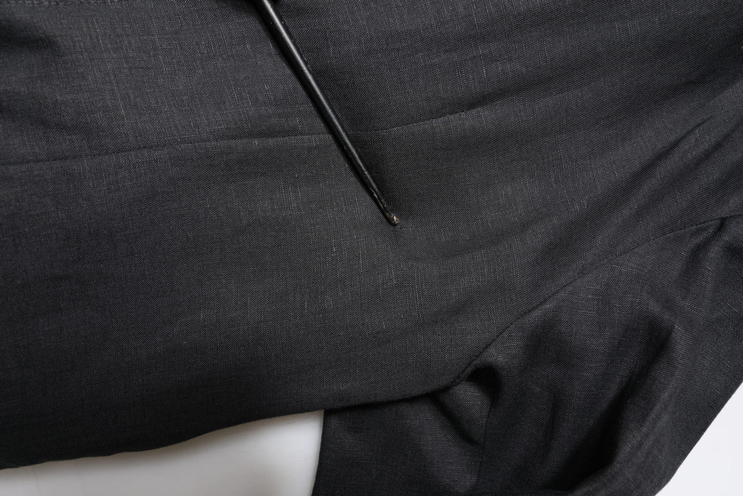 Blazer simple boutonnage en lin noir Dolce & Gabbana pour homme