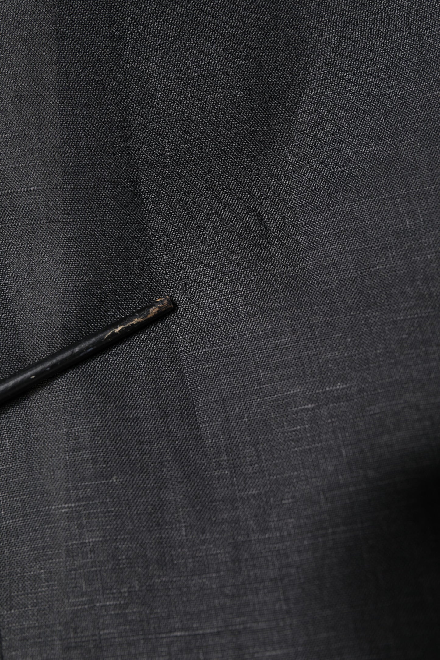 Blazer simple boutonnage en lin noir Dolce & Gabbana pour homme