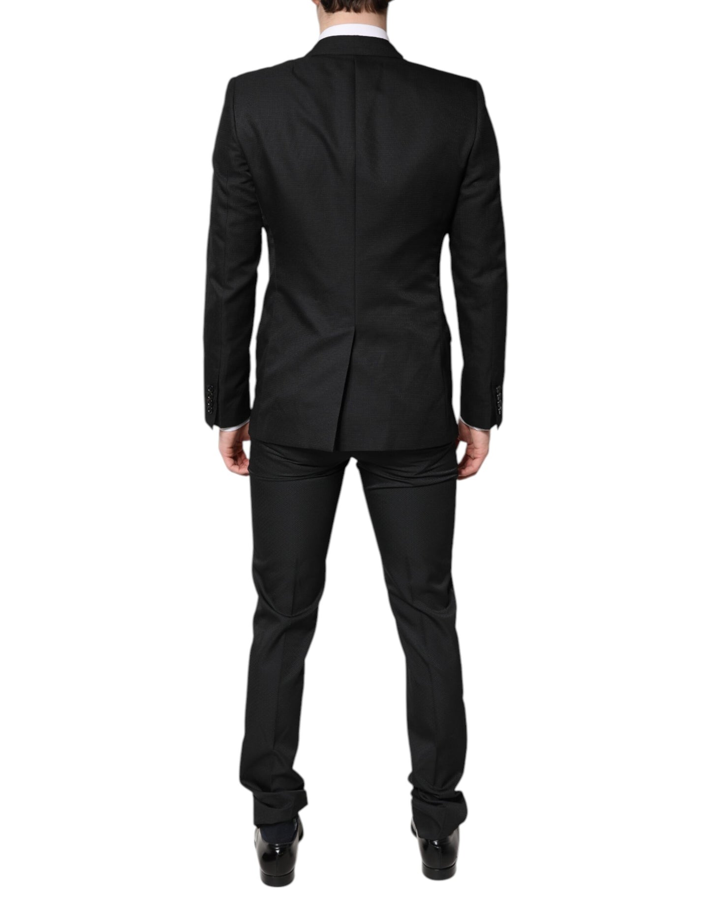 Costume deux pièces formel noir à simple boutonnage Dolce & Gabbana