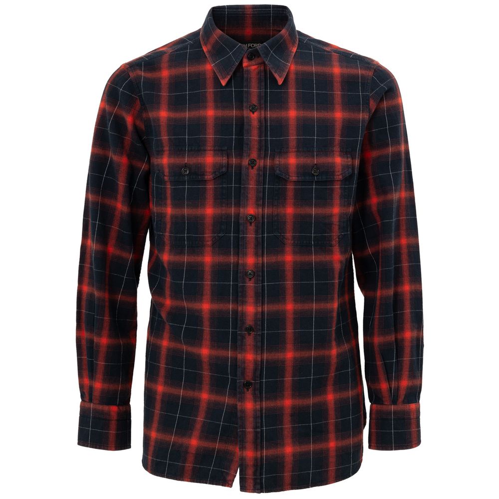 Tom Ford Bicolor Linen Shirt by Tom Ford