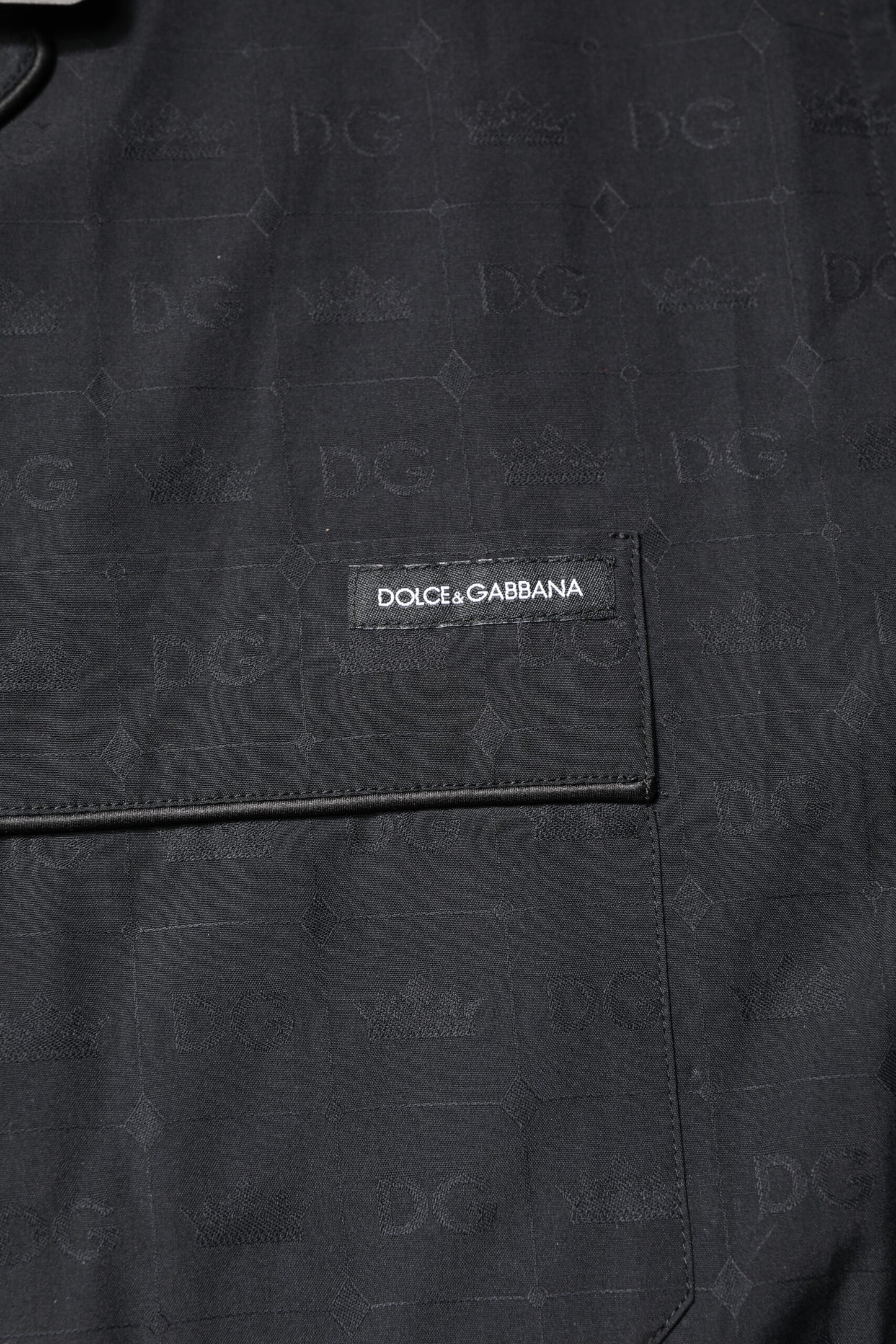 Ensemble pyjama en coton noir pour homme Dolce & Gabbana