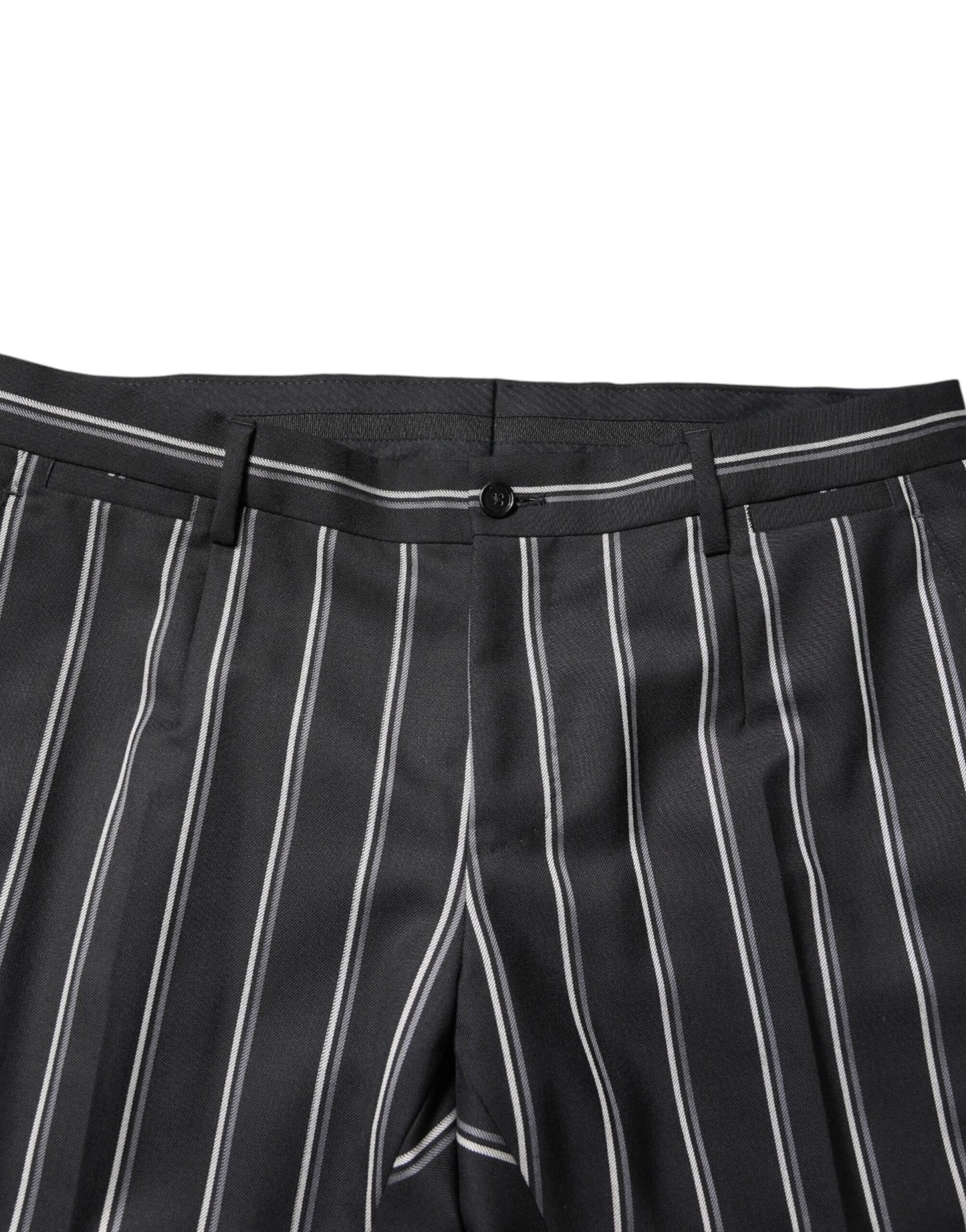 Costume 2 pièces formel Dolce & Gabbana à rayures noires SICILIA