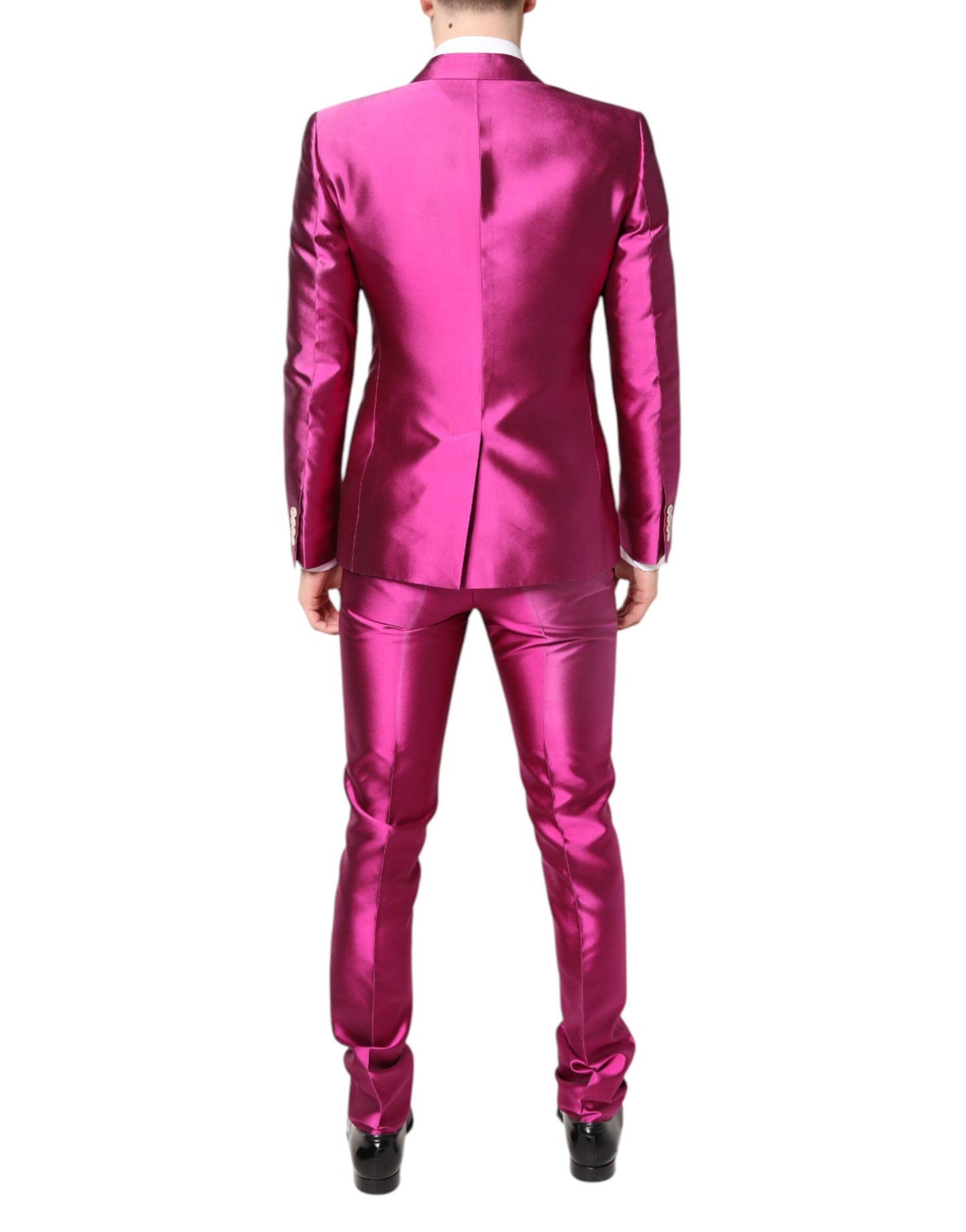 Costume croisé 3 pièces rose Dolce & Gabbana SICILIA