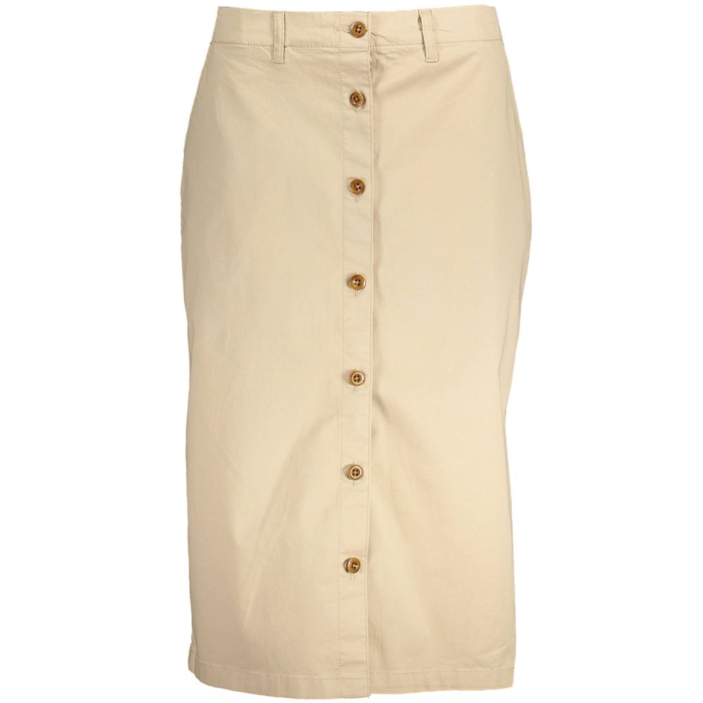 Jupe femme en coton beige Gant