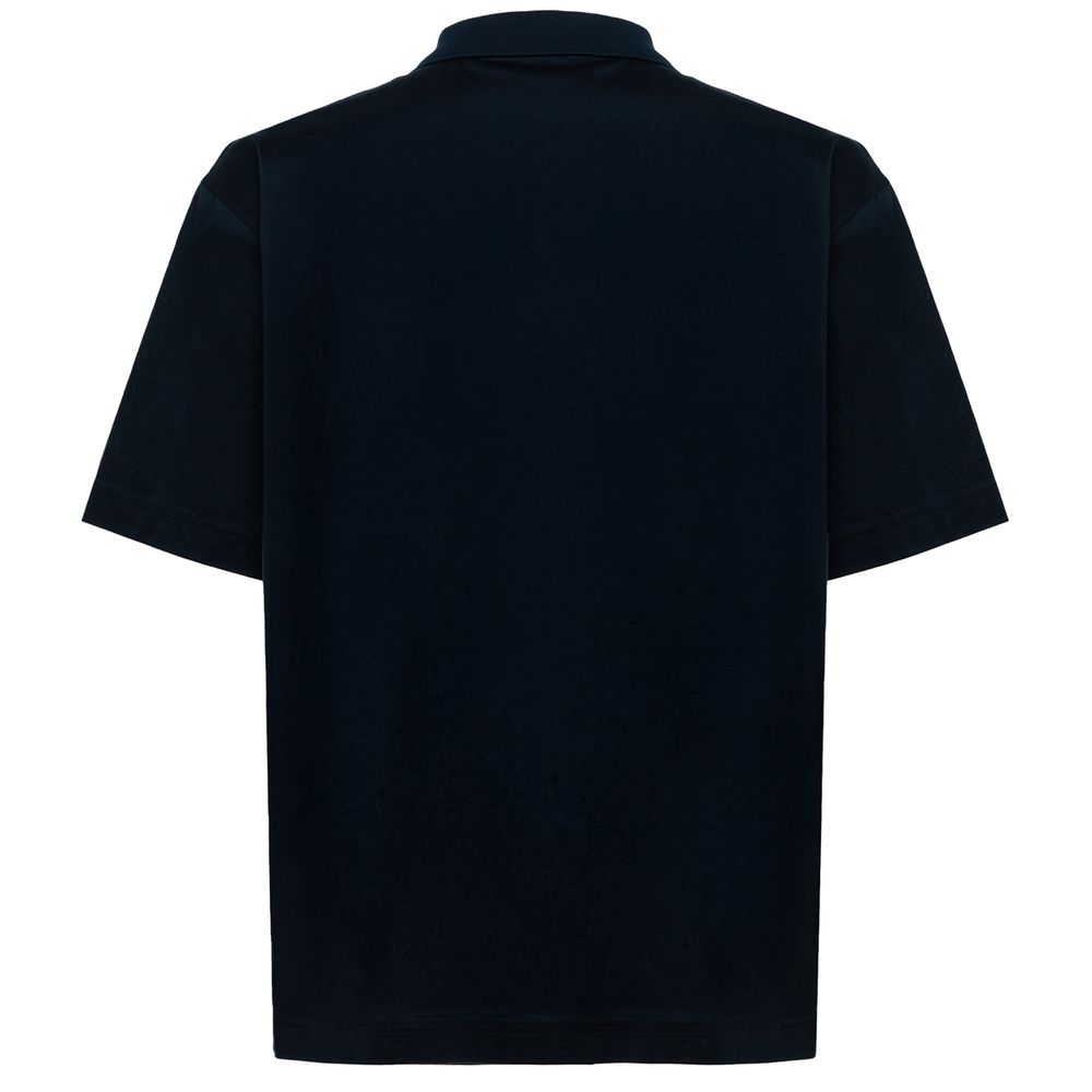 Polo en coton bleu Alpha Studio
